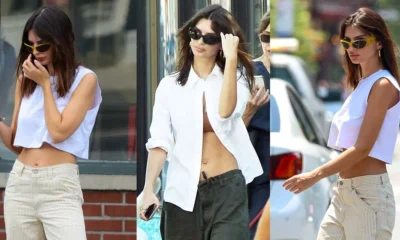 Emily Ratajkowski channels back-to-school style