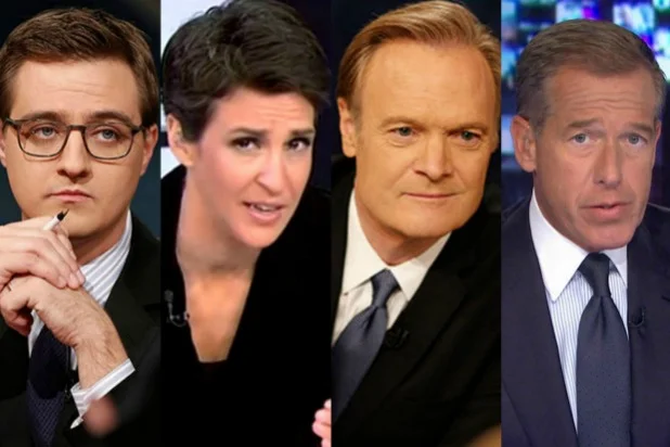 MSNBC finishes first in primetime basic cable for first time ever